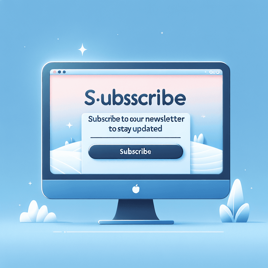 Subscribe to our newsletter
